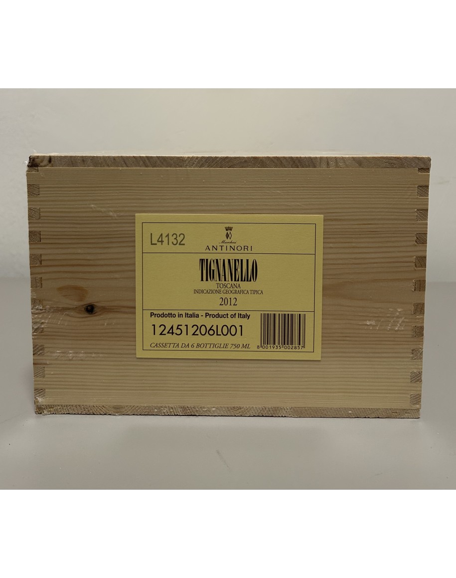 Tignanello, Toscana, Antinori, 2012, confezione da 6