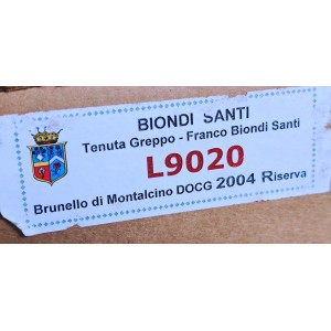 Brunello di Montalcino Riserva Biondi Santi 2004 Cassa 6