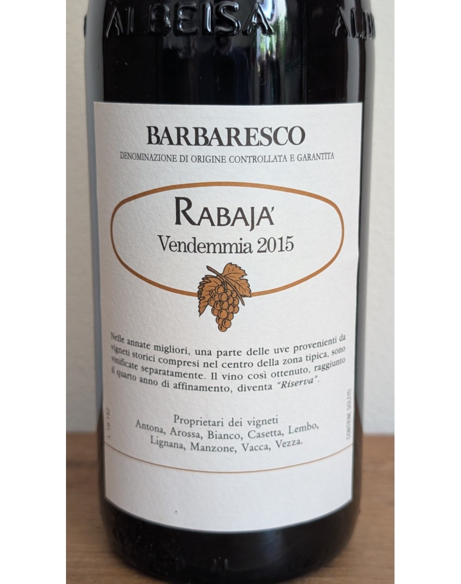 Barbaresco Riserva Rabajà 2015 Produttori del Barbaresco