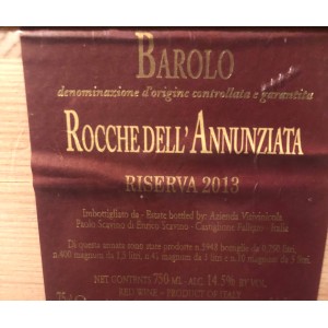 Barolo Rocche dell'Annunziata Riserva Paolo Scavino 2013